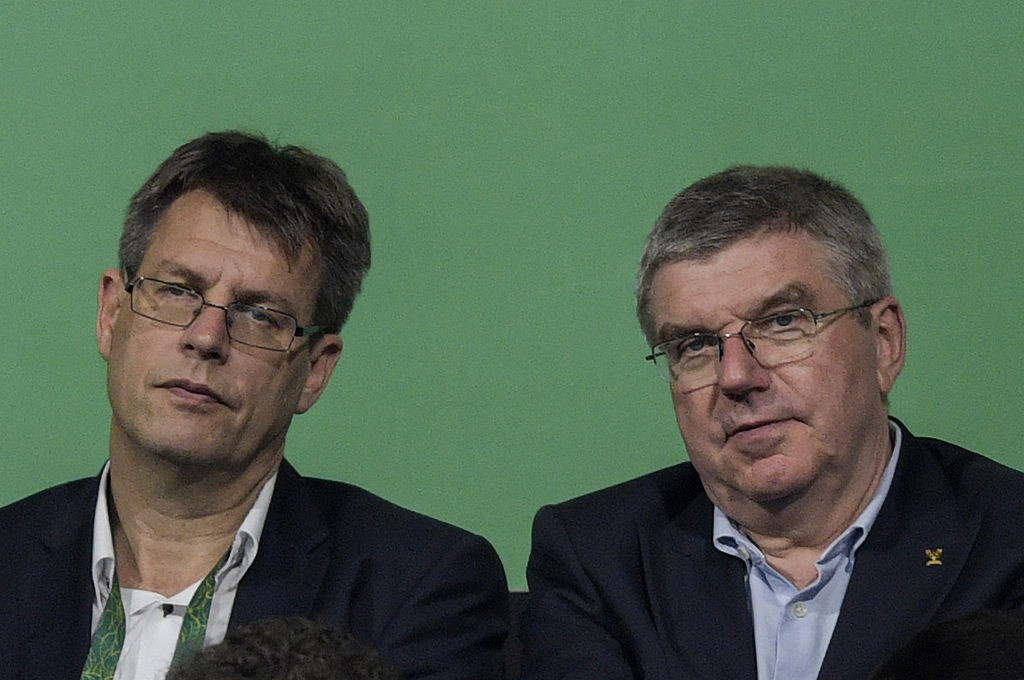ITTF President Thomas Weikert, left, is embroiled in a row with a fellow member of the body's leadership ©Getty Images