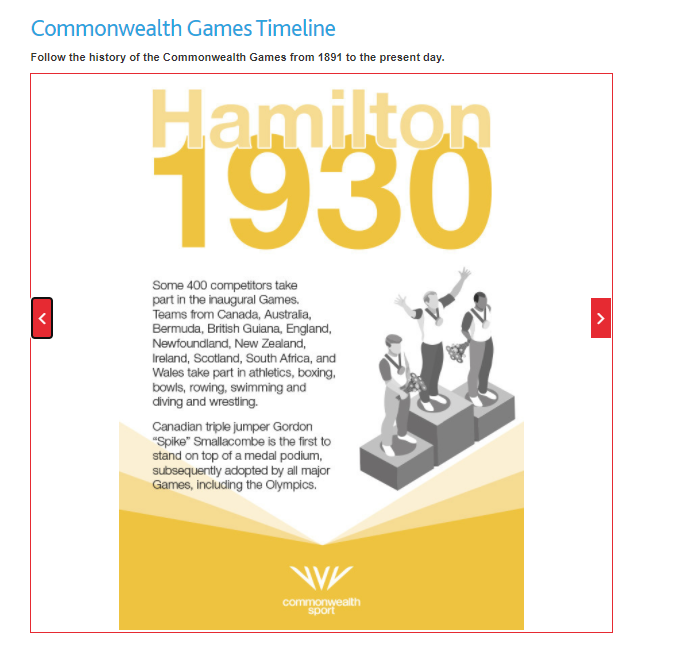 The new section provides an in-depth look at the Commonwealth Games, from the very first edition in Hamilton in 1930 to the present day ©ITG