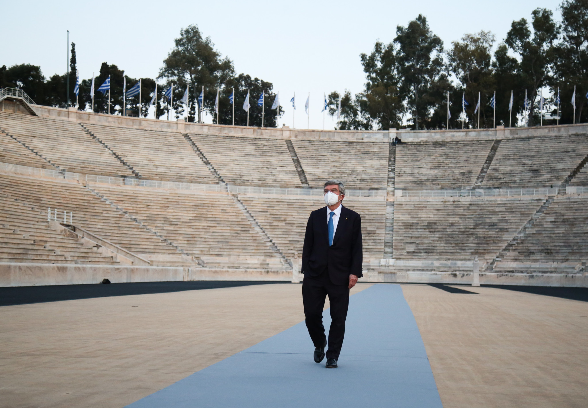 The visit to Athens is Bach's first foreign trip since his re-election as IOC President ©HOC