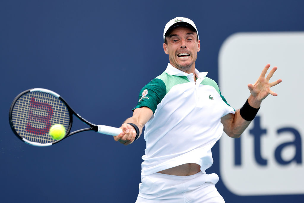 Spanish seventh seed Roberto Bautista Agut defeated top seed Daniil Medvedev in the men's draw ©Getty Images