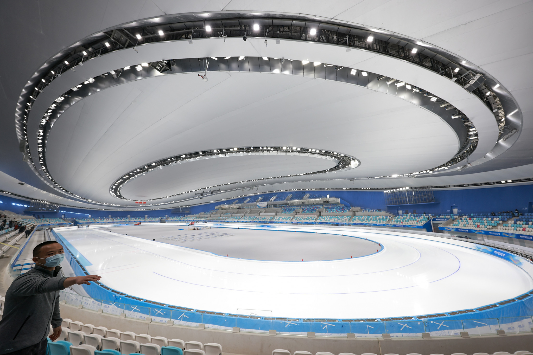 The National Speed Skating Oval will be among the venues tested ©Getty Images