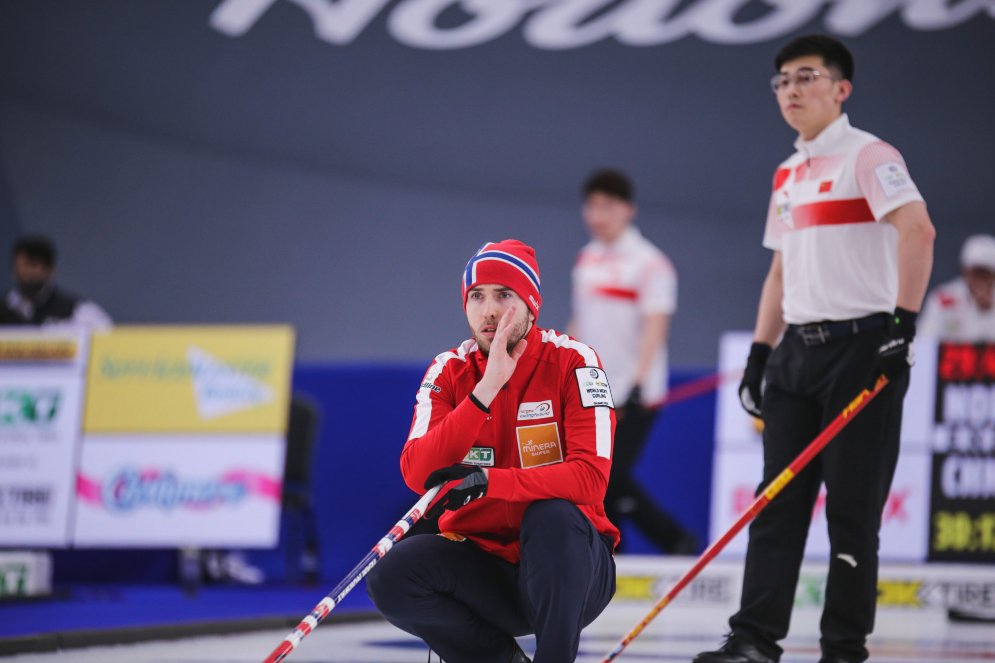 Unbeaten Norway go top on day two of World Men's Curling Championship