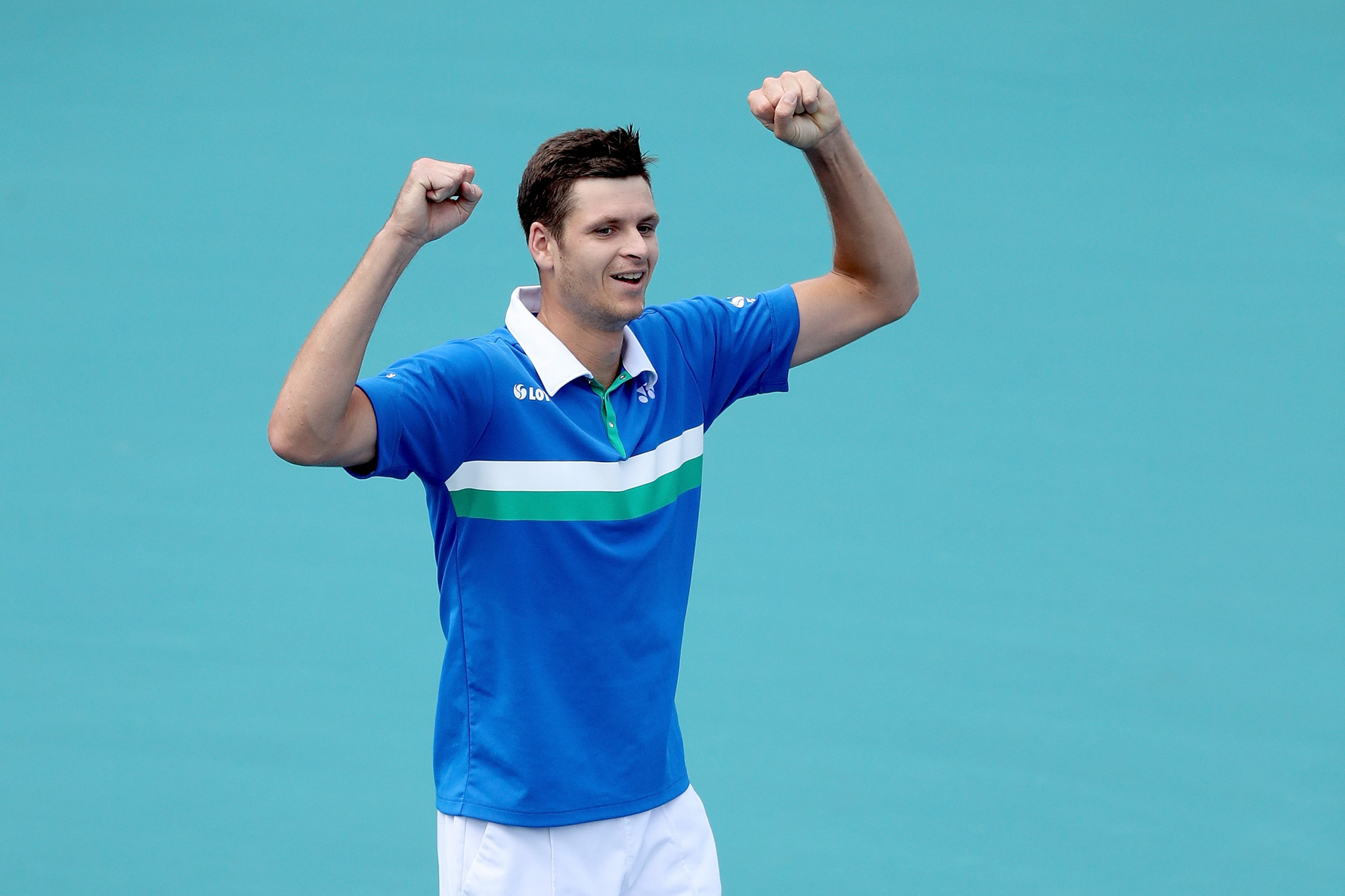 Hubert Hurkacz won the Miami Open in a straight sets match with Jannik Sinner ©Getty Images