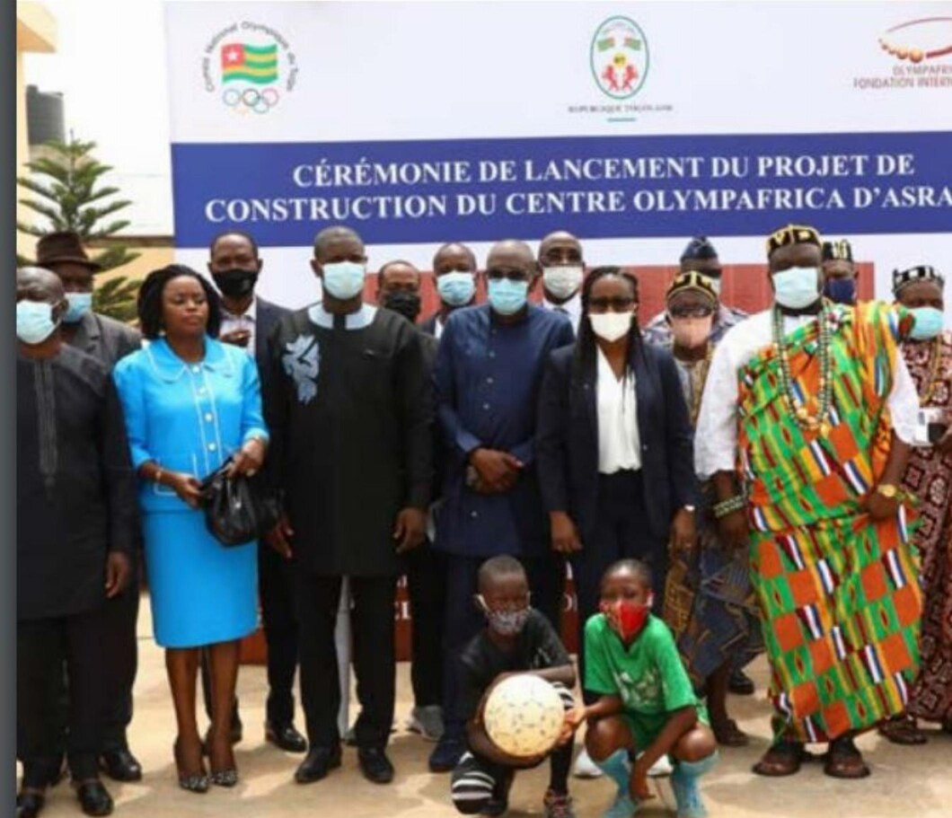 Togo NOC President attends stone laying ceremony at new OlympAfrica Centre