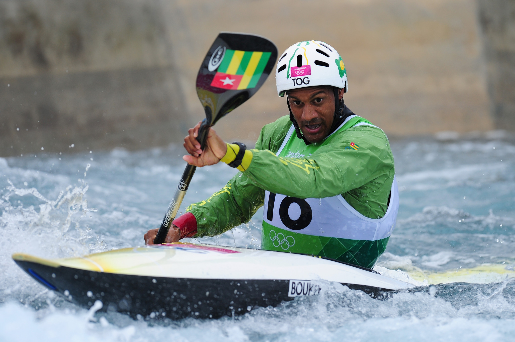 Canoeist Benjamin Boukpeti is Togo's only Olympic medallist ©Getty Images
