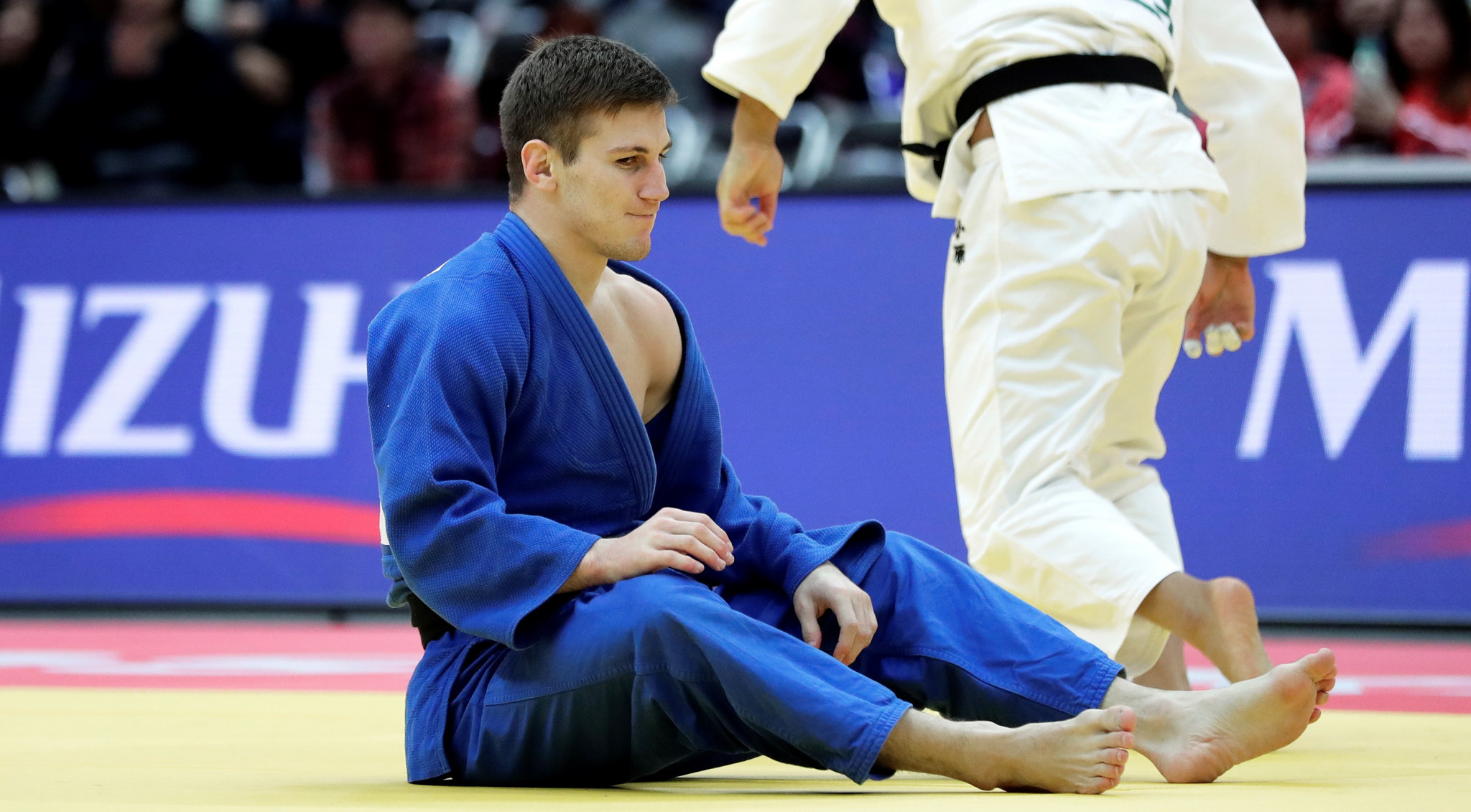 Home athlete Vladimir Zoloev won Kyrgyzstan's first-ever gold medal at the Asia-Oceania Judo Championships ©Getty Images