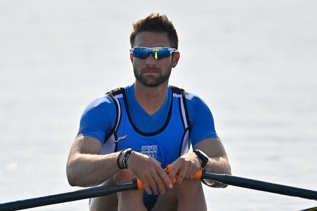 Greece’s Stefanos Ntouskos earned a Tokyo 2020 quota at the European rowing qualifier ©Getty Images 