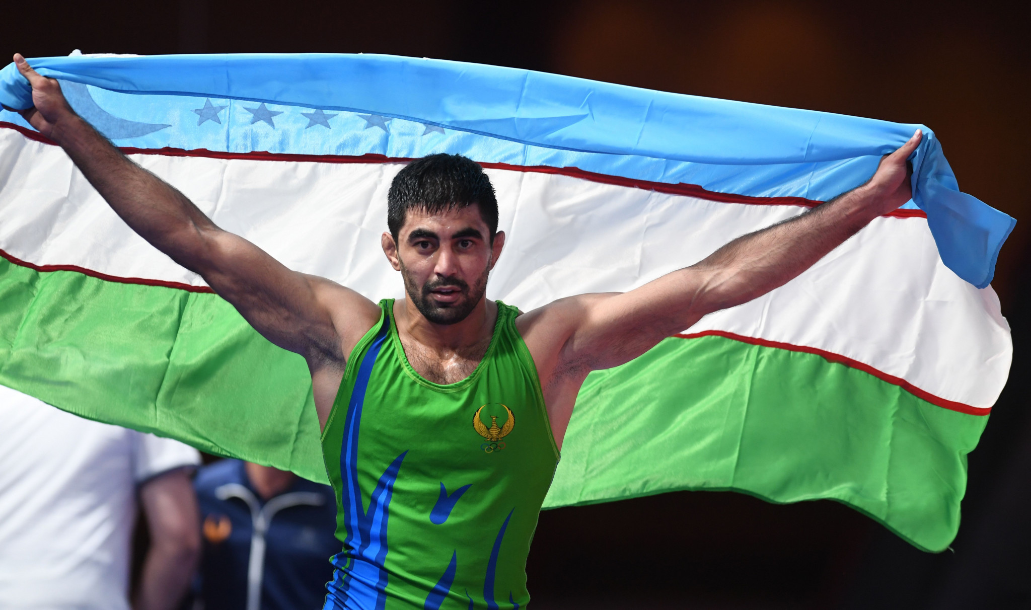 Asian Games champion Bekzod Abdurakhmonov will hope to secure an Olympic berth this week ©Getty Images
