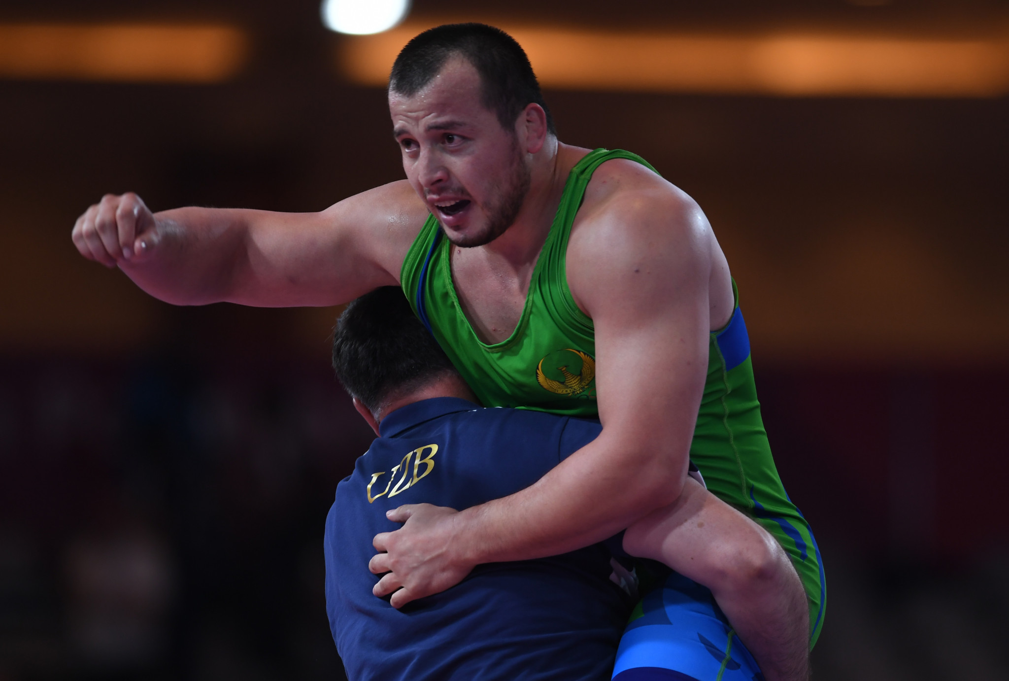 Muminjon Abdullaev secured Olympic qualification in the under-130kg division ©Getty Images