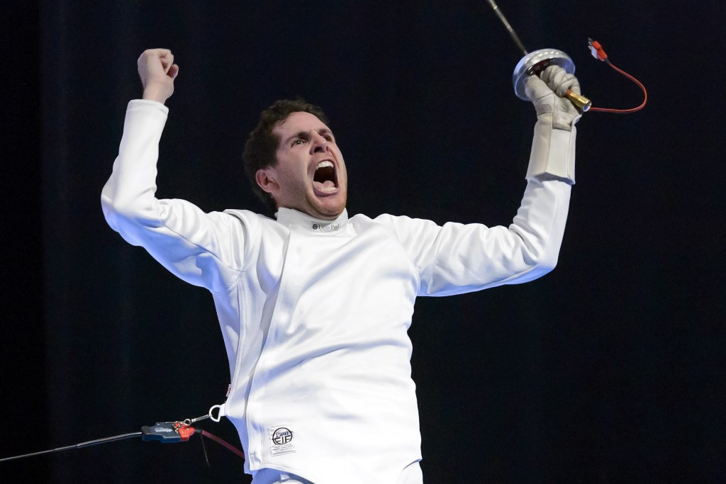 France's Gauthier Grumier claimed the individual title at the men's épée Fencing World Cup in Heidenheim ©Getty Images