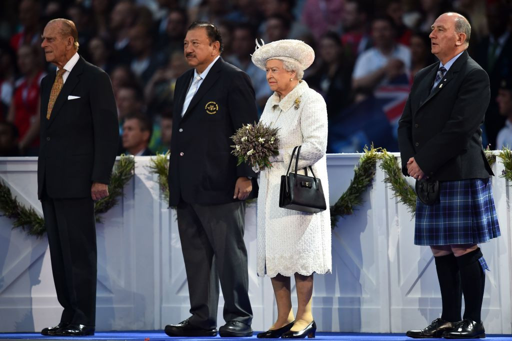 Prince Philip, left, had a long association with the Commonwealth Games ©Getty Images