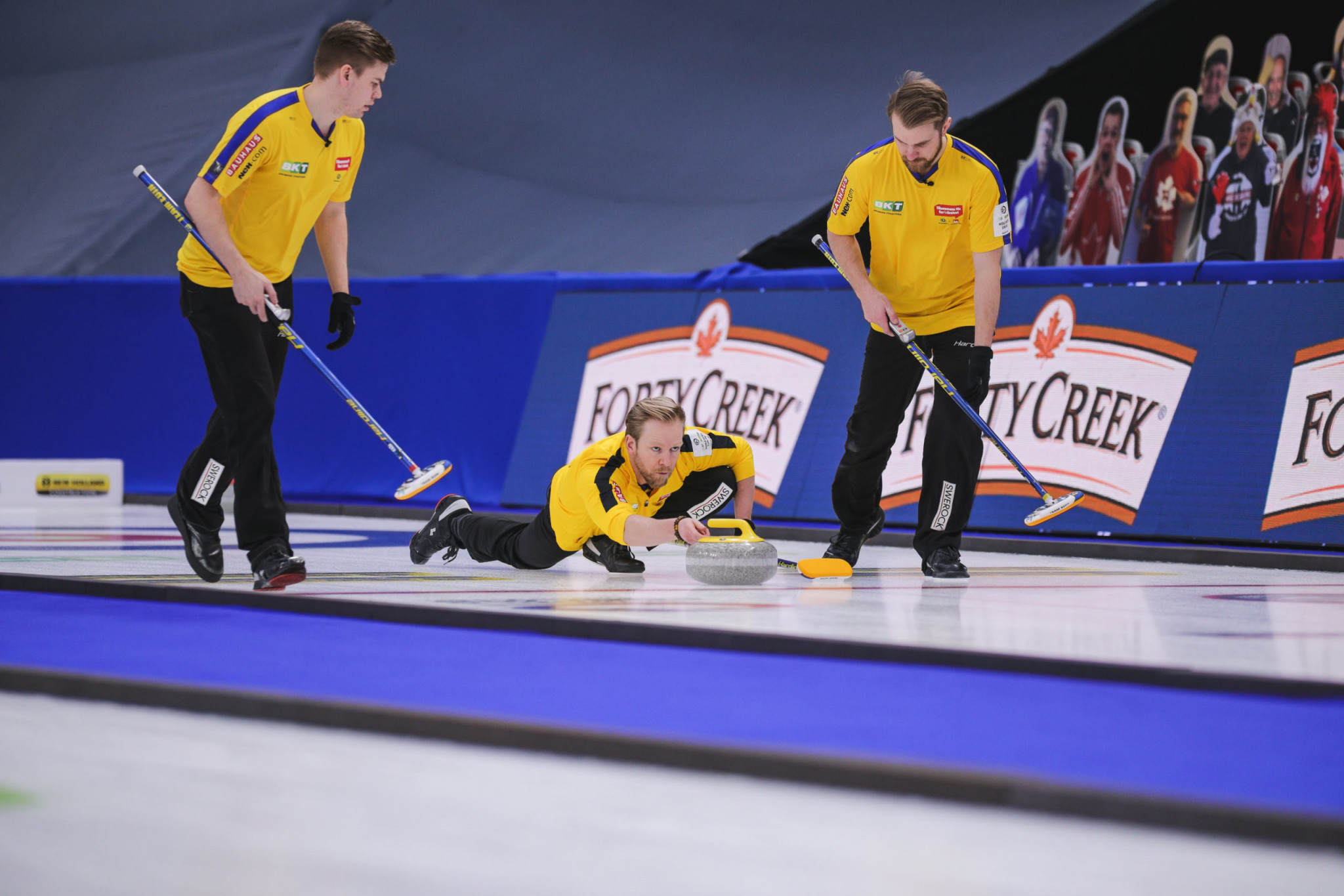 Niklas Edin's Sweden are looking to win their third world title in a row ©WCF/Jeffrey Au