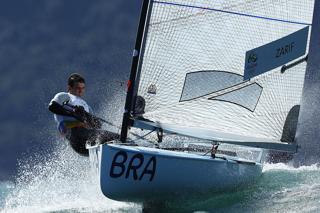 Brazil's 2013 Finn class world champion Jorge Zarif is looking forward to meeting fellow competitors he has not seen for almost two years because of the pandemic when the European Championships start in Vilamoura, Portugal tomorrow ©Getty Images