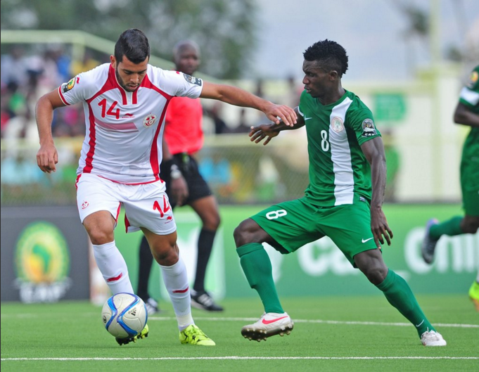 Nigeria were held to a 1-1 draw by Tunisia at the African Nations Championship ©CAF/Twitter