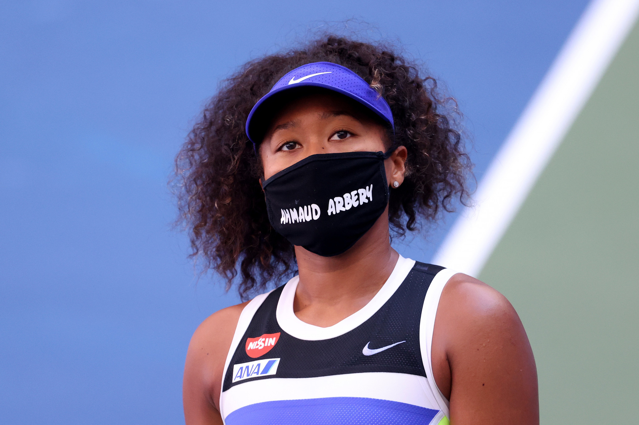 Naomi Osaka has championed social-justice issues more fervently than men's players of similar status ©Getty Images