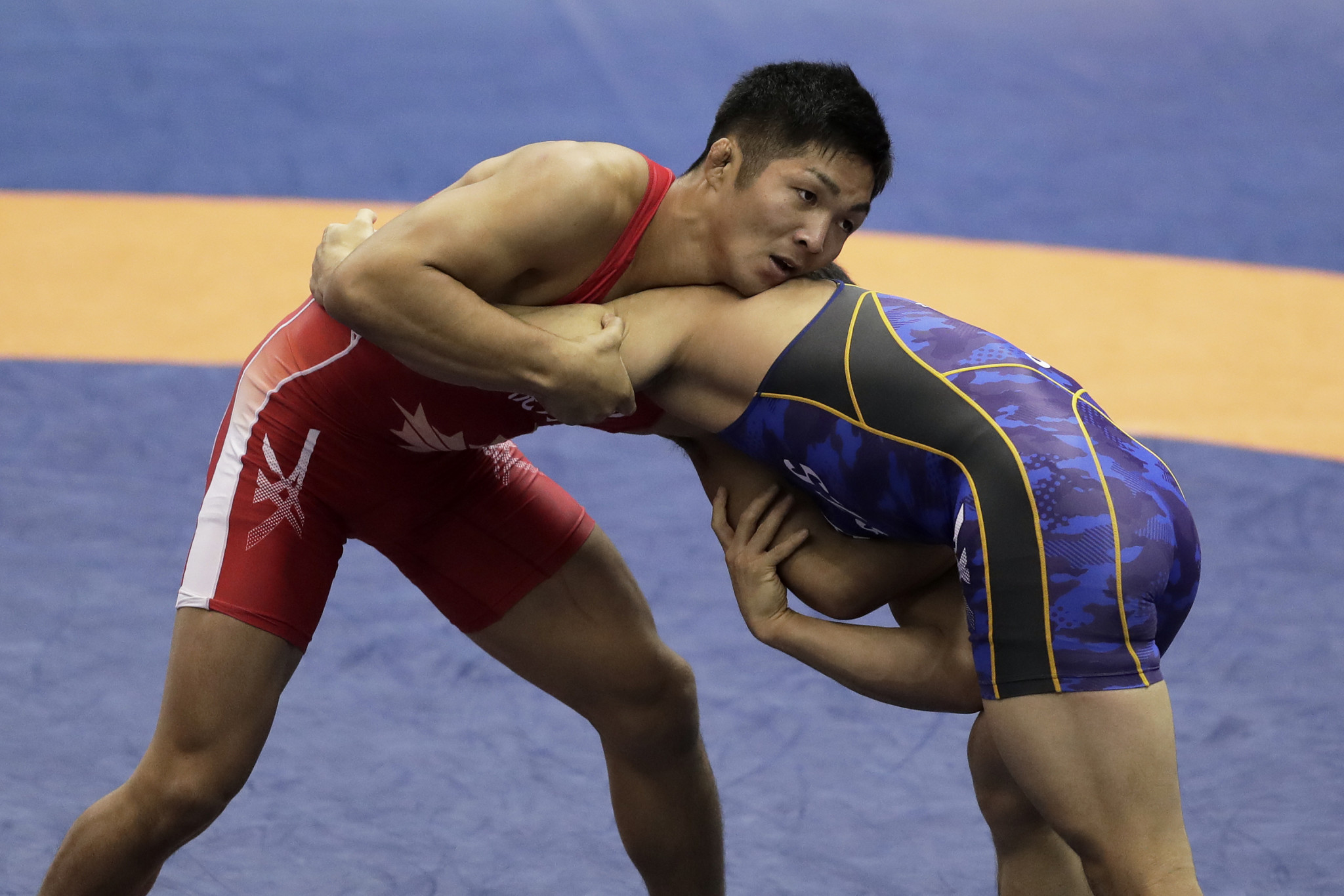 Tsuchika Shimoyamada recovered from a 4-0 deficit to win 67kg gold at the UWW Asian Championships in Almaty ©Getty Images