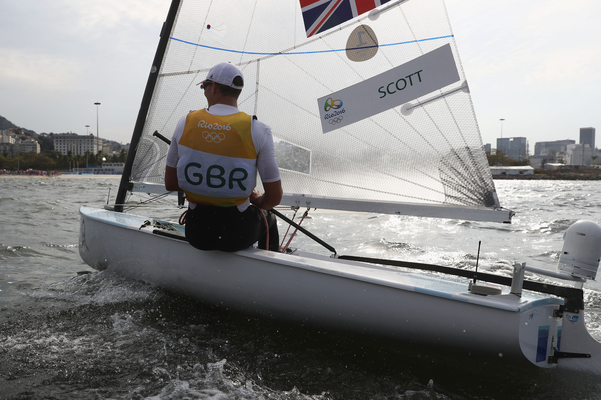 Rio 2016 champion Giles Scott of Britain currently sits in second place in the standings at the Finn European Open in Vilamoura  ©Getty Images