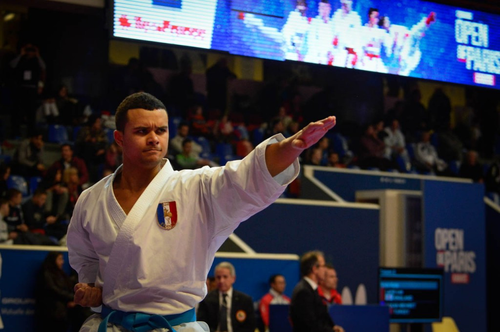 The French team were out in force in front of their home crowd today ©Xavier Servolle/WKF