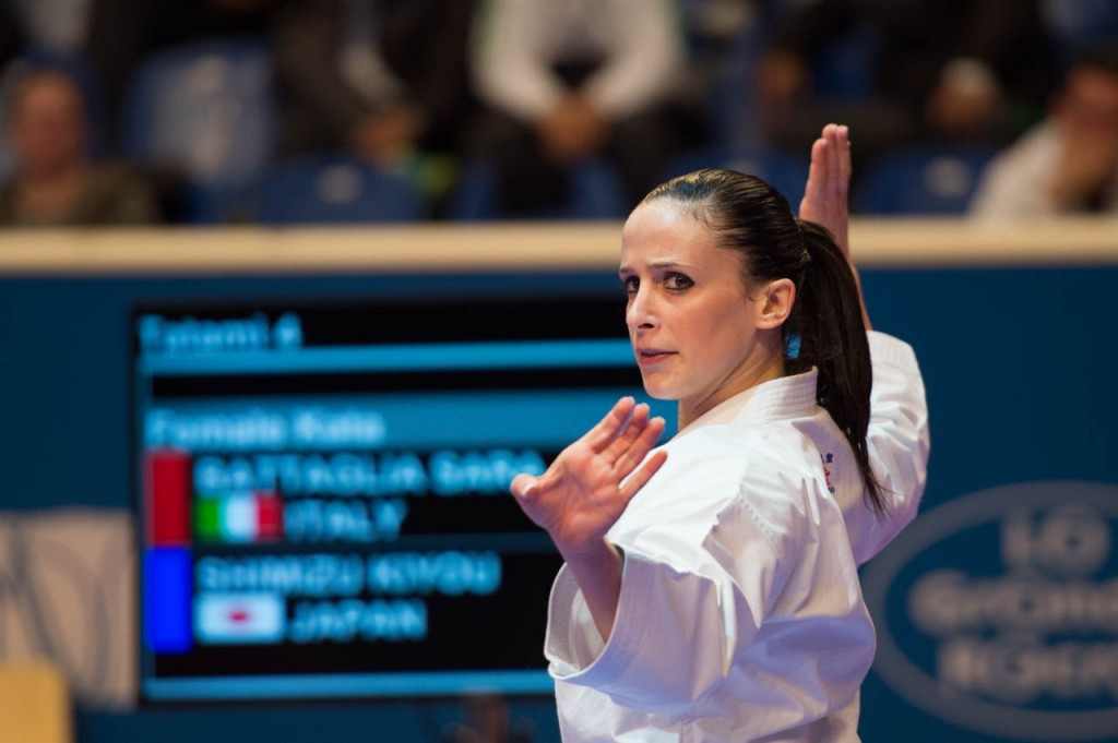 Italy's Sara Battaglia was in good form as she did enough for women's kata bronze ©Xavier Servolle/WKF