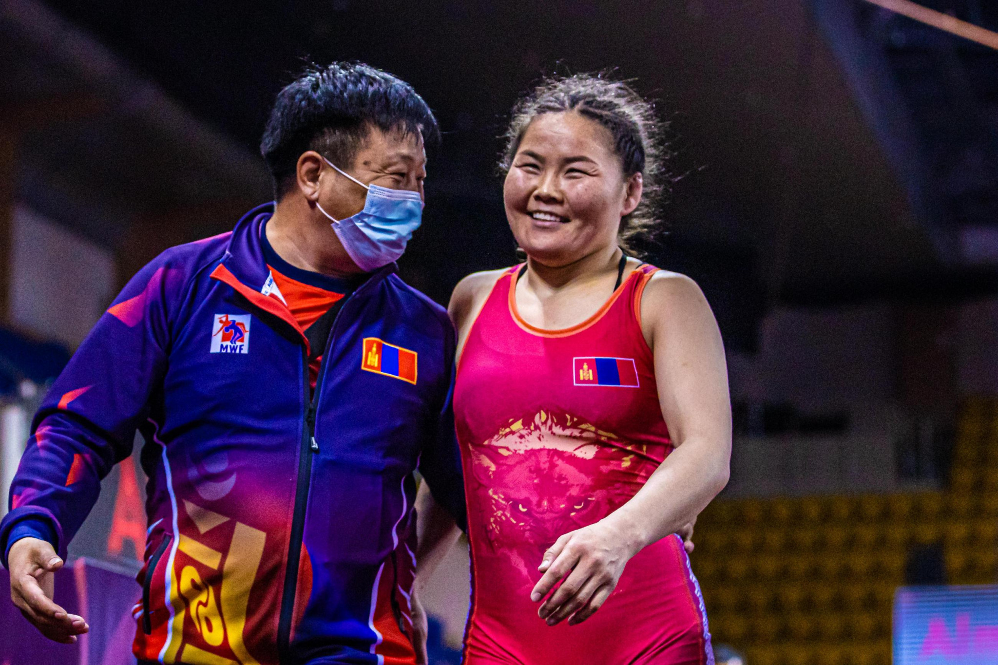 Mongolia’s Bolortungalag Zorigt won her first UWW Asian title by defeating India's Rio 2016 bronze medallist in Almaty today ©UWW
