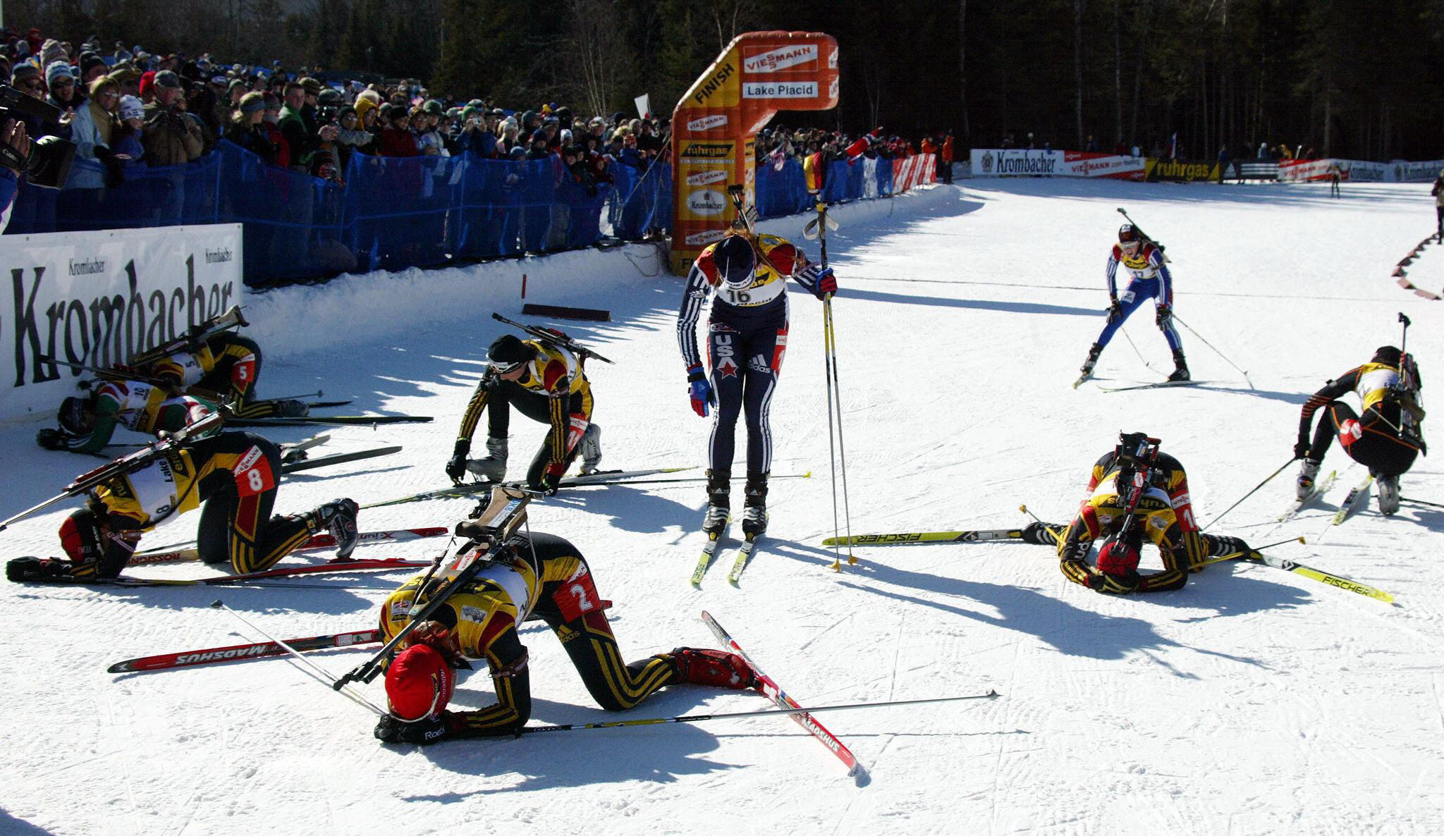 Lake Placid staged a Biathlon World Cup leg during the 2003-2004 season ©Getty Images