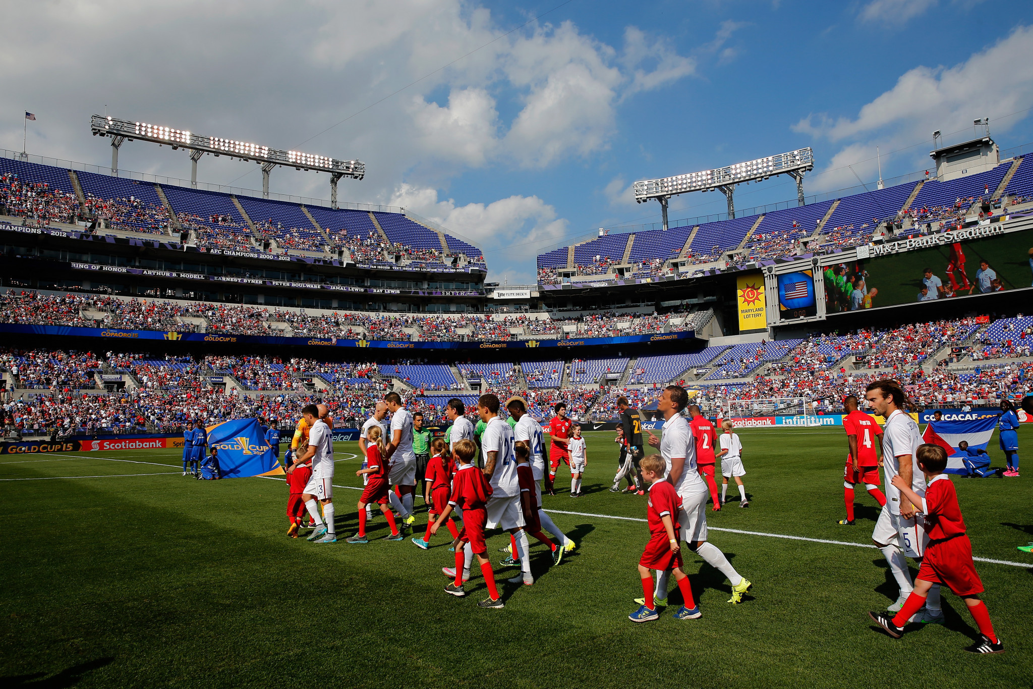 M&T Bank Stadium staged the 2015 CONCACAF Gold Cup quarter-final between the United States and Cuba ©Getty Images