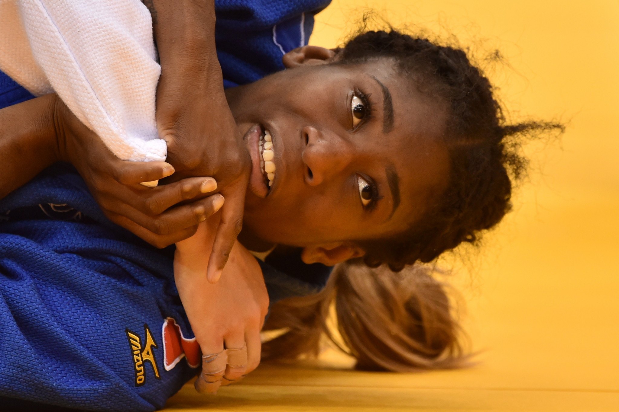 World champion Marie-Eve Gahié was knocked out early in the women's under-70kg ©Getty Images