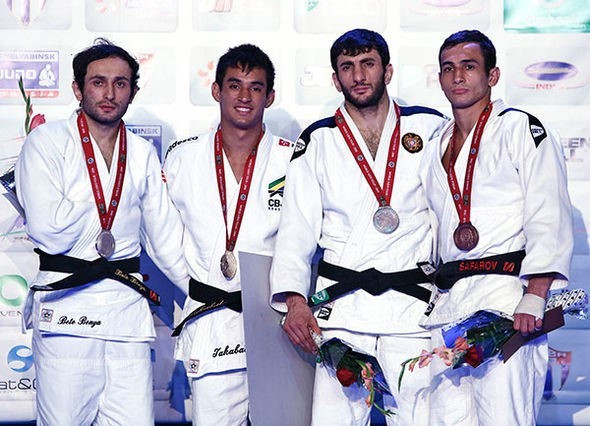 Eric Takabatake doubled Brazil's gold medal tally with success in the men's under 60kg category