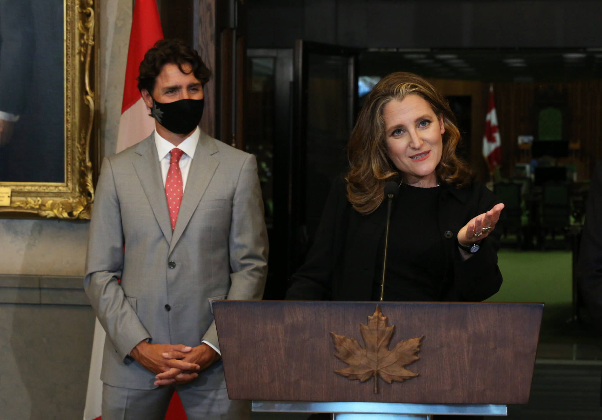 Deputy Prime Minister Chrystia Freeland has been praised by the CPC and COC following the Government's investment in sport ©Getty Images