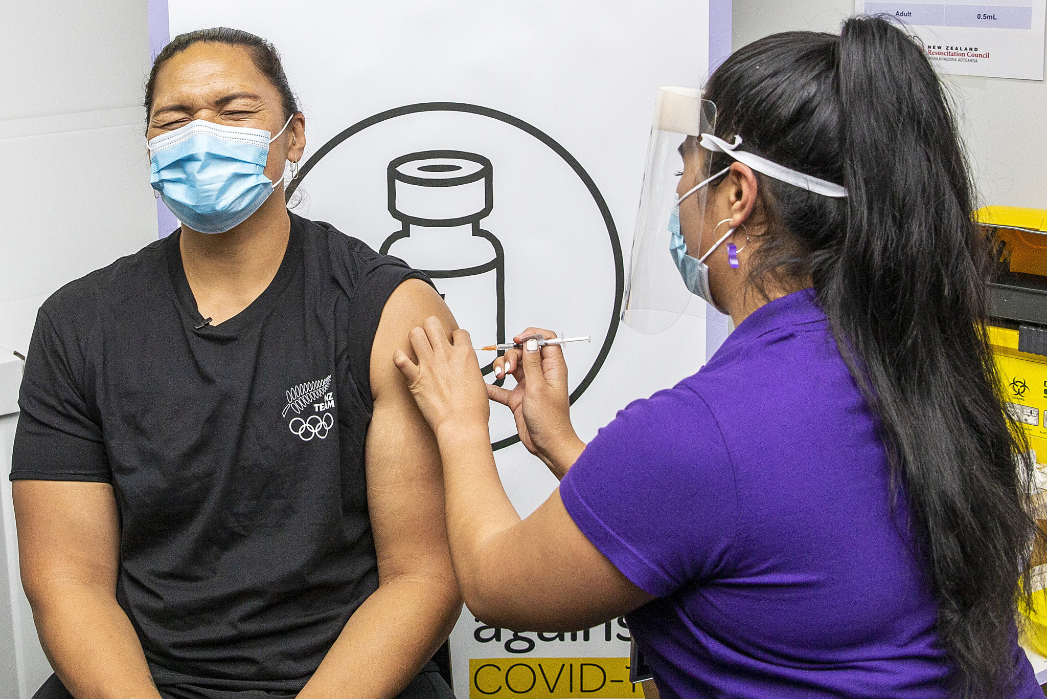 Dame Valerie Adams receives her COVID-19 jab as New Zealand decides to prioritise athletes for vaccinations ahead of Tokyo 2020 ©Getty Images