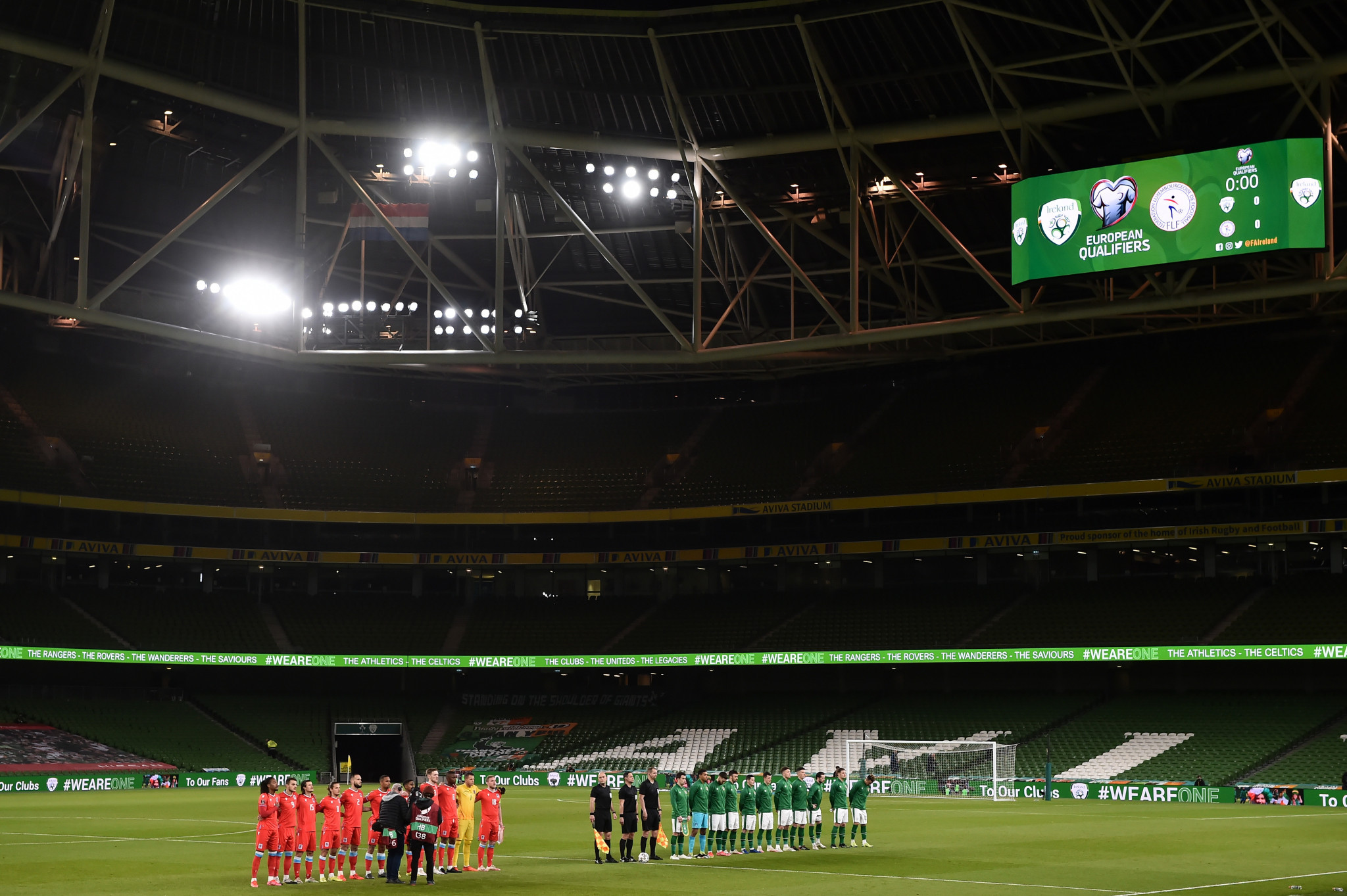 Dublin's Aviva Stadium faces being axed from the list of Euro 2020 host cities ©Getty Images