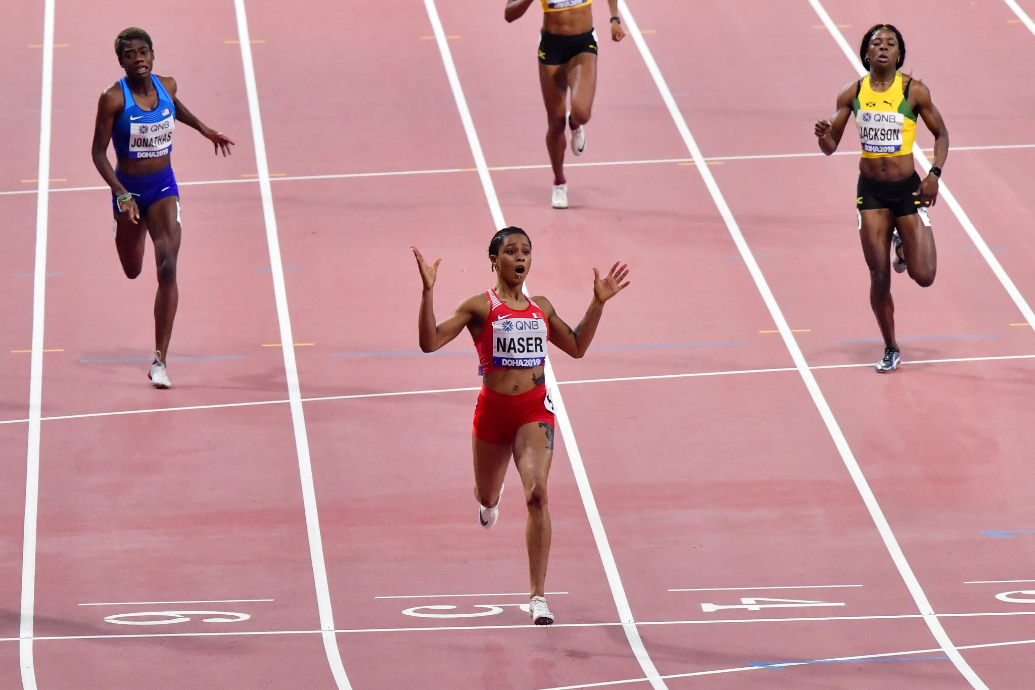 Salwa Eid Naser was charged with four alleged whereabouts failures by the Athletics Integrity Unit in June last year ©Getty Images