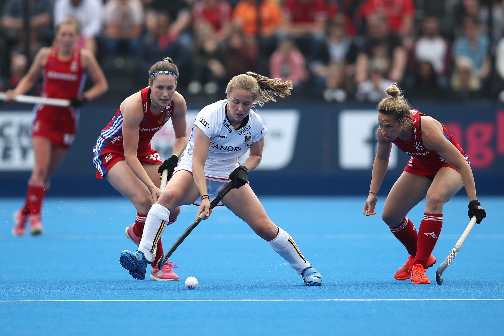 Britain beat Belgium 2-1 in a women's encounter in Brussels ©Getty Images