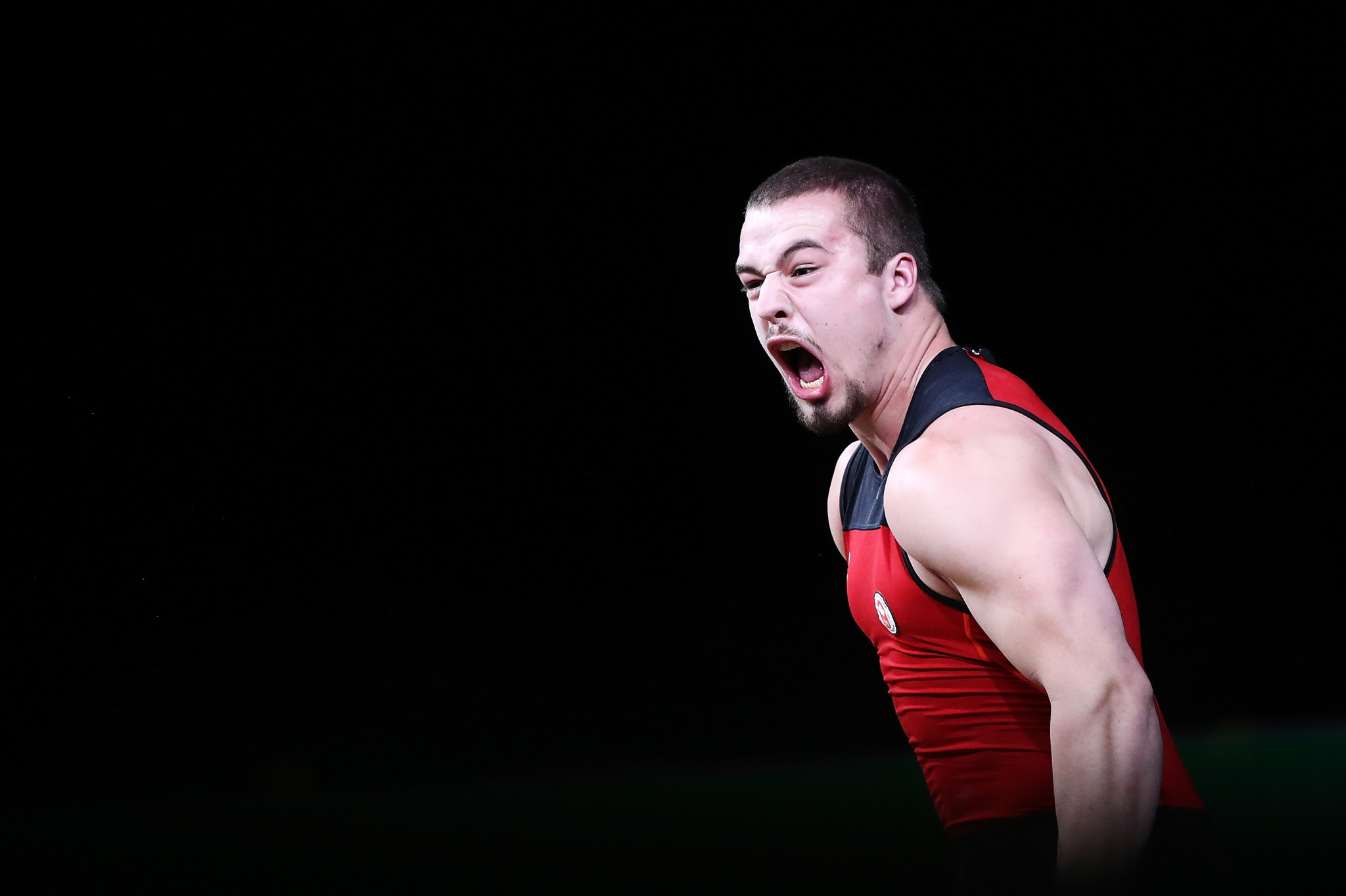 Improving Canadian Boady Santavy finished second in the men's 96kg category at the Pan American Weightlifting Championships behind Rivas ©Getty Images