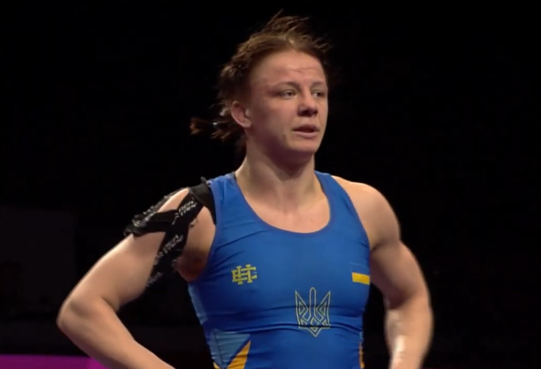 Iryna Koliadenko saw off Marianna Sastin to win 62kg gold in Warsaw ©UWW