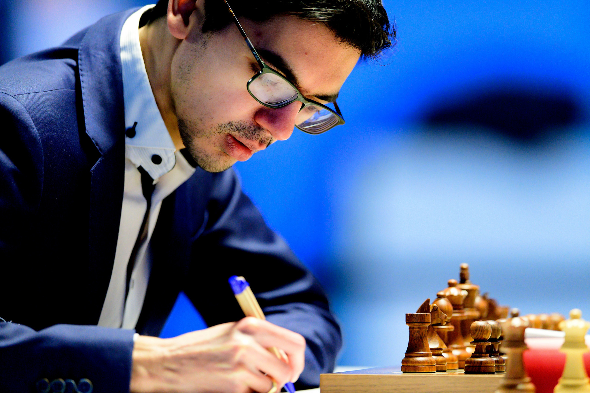 Anish Giri has kept the pressure on Ian Nepomniachtchi with two rounds to go ©Getty Images