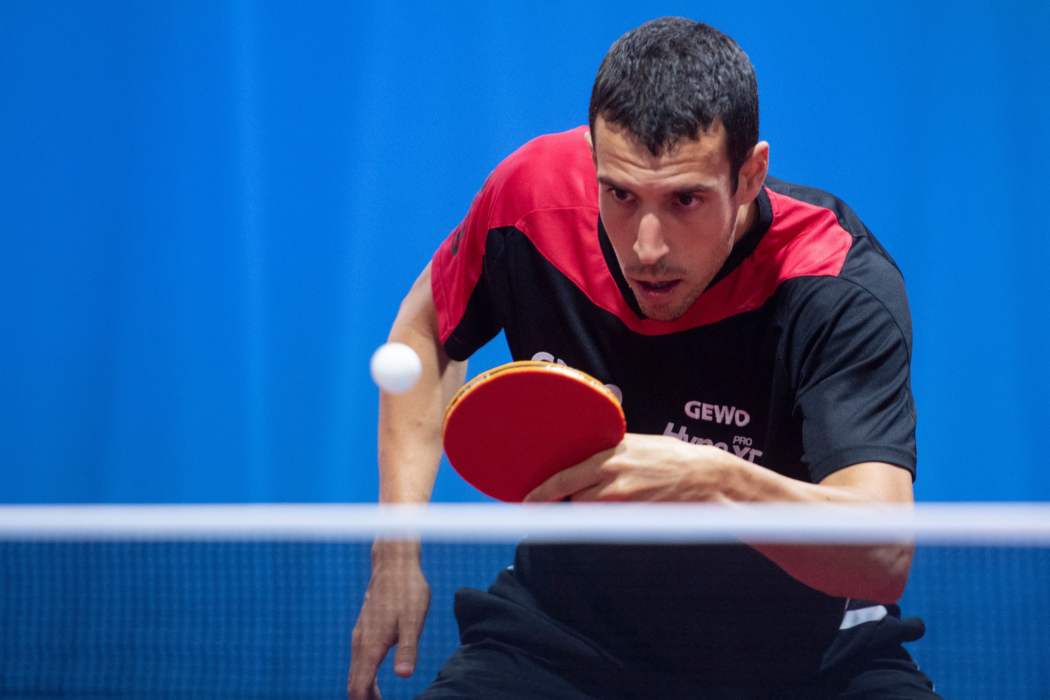 Alvaro Robles of Spain qualified for Tokyo 2020 after winning his last four match at the ITTF European Olympic Singles Qualification Tournament ©Getty Images
