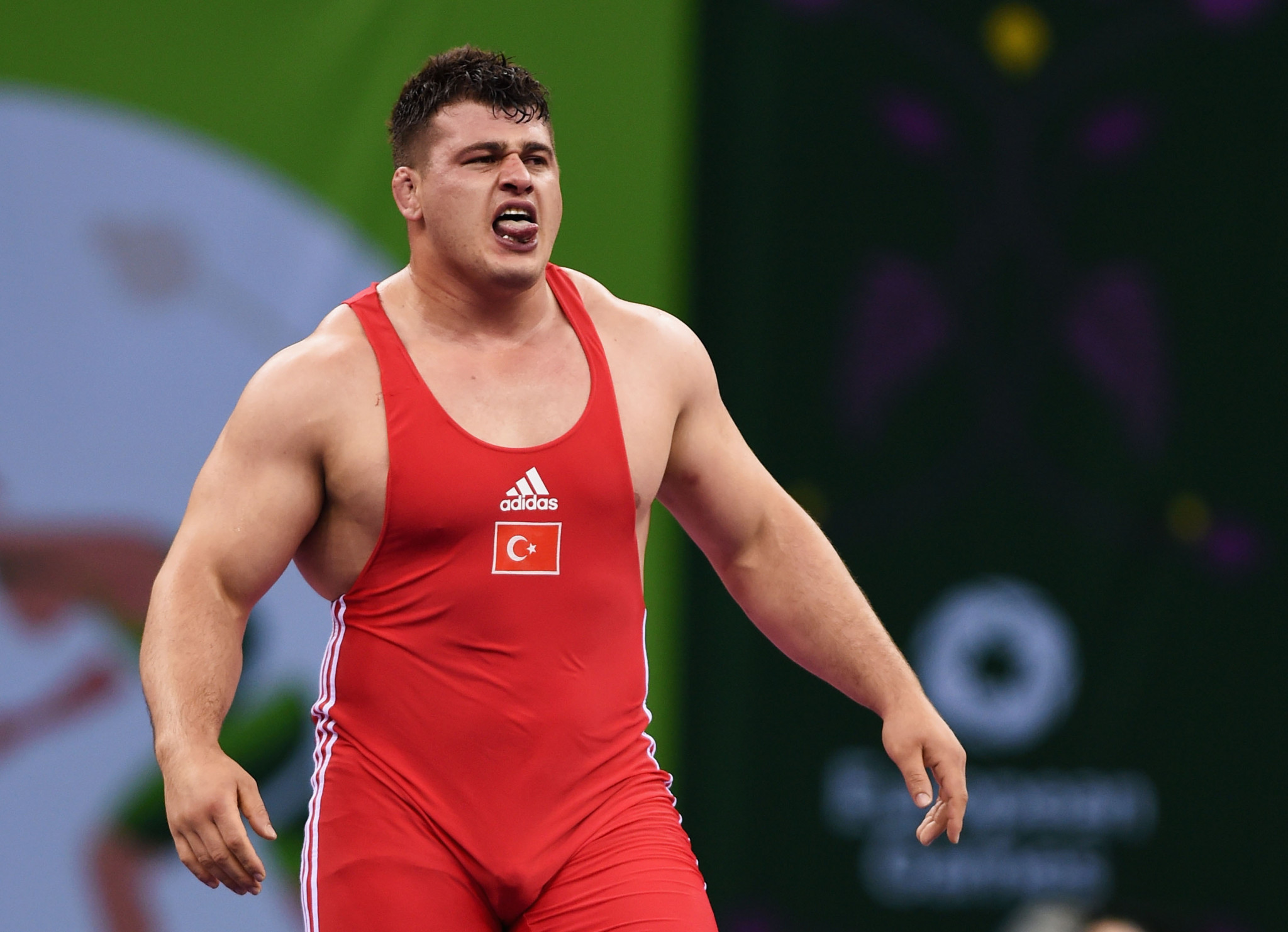 Riza Kayaalp won his tenth European Championship title in the men's 130kg category at the European Wrestling Championships ©Getty Images