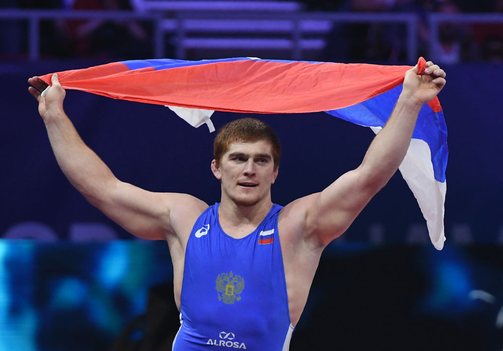 Musa Evloev starred as Russia ended the European Wrestling Championships in dominant fashion ©Getty Images