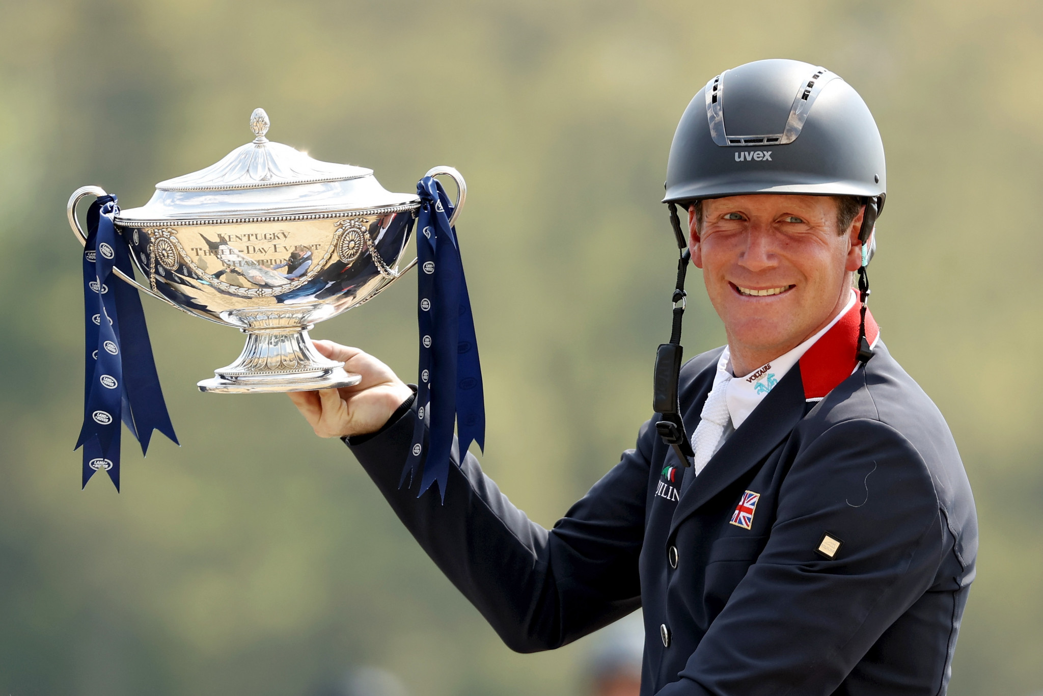 Britain’s Oliver Townend earned a third consecutive Kentucky Three-Day Event title ©Getty Images