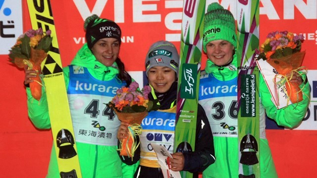 Sara Takanashi of Japan claimed her fifth straight Ski Jumping World Cup victory on home snow in Zao ©FIS