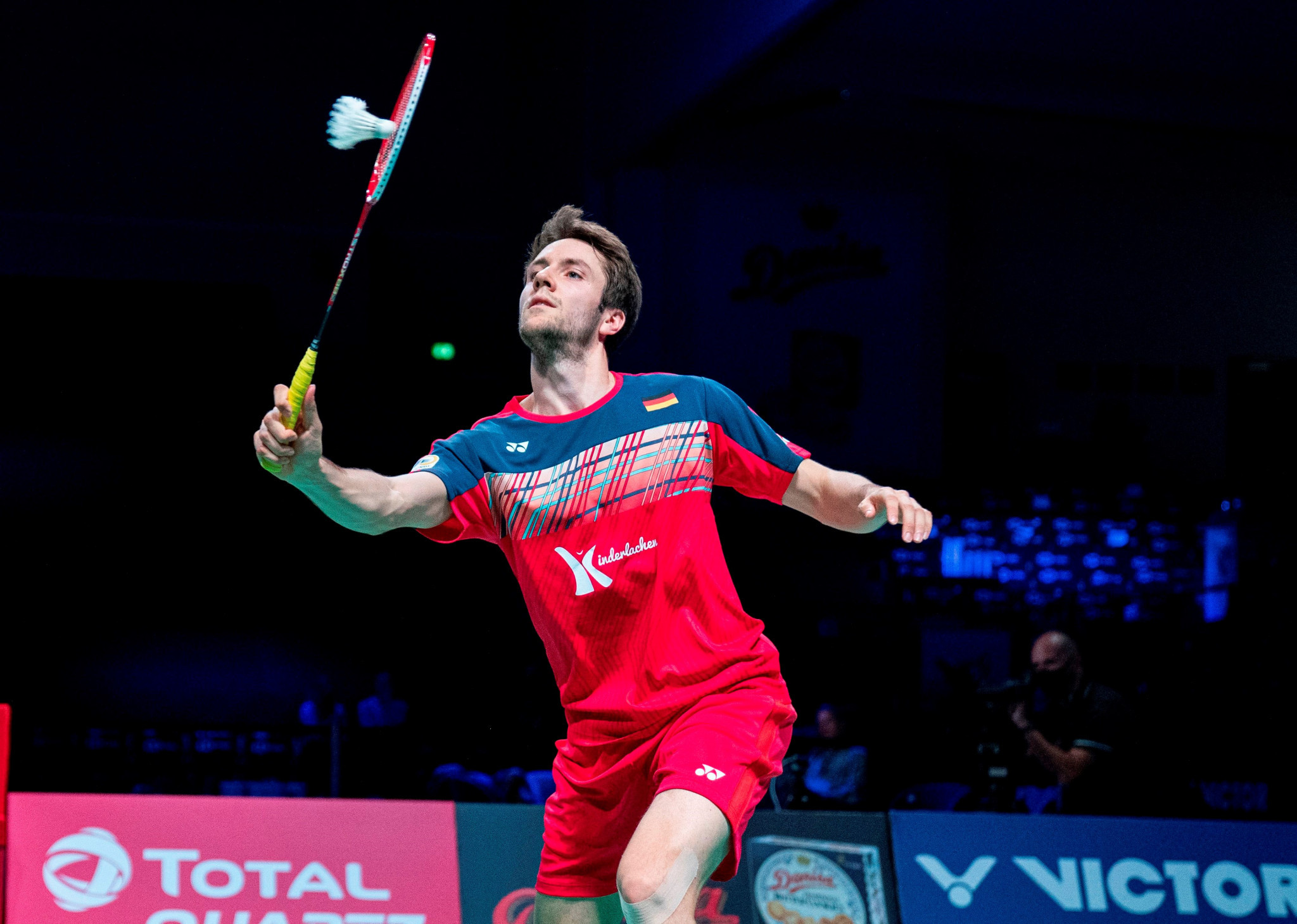 Mark Lamsfuss, pictured, is through to round two of the European Badminton Championships along with men's doubles partner Marvin Seidel ©Getty Images