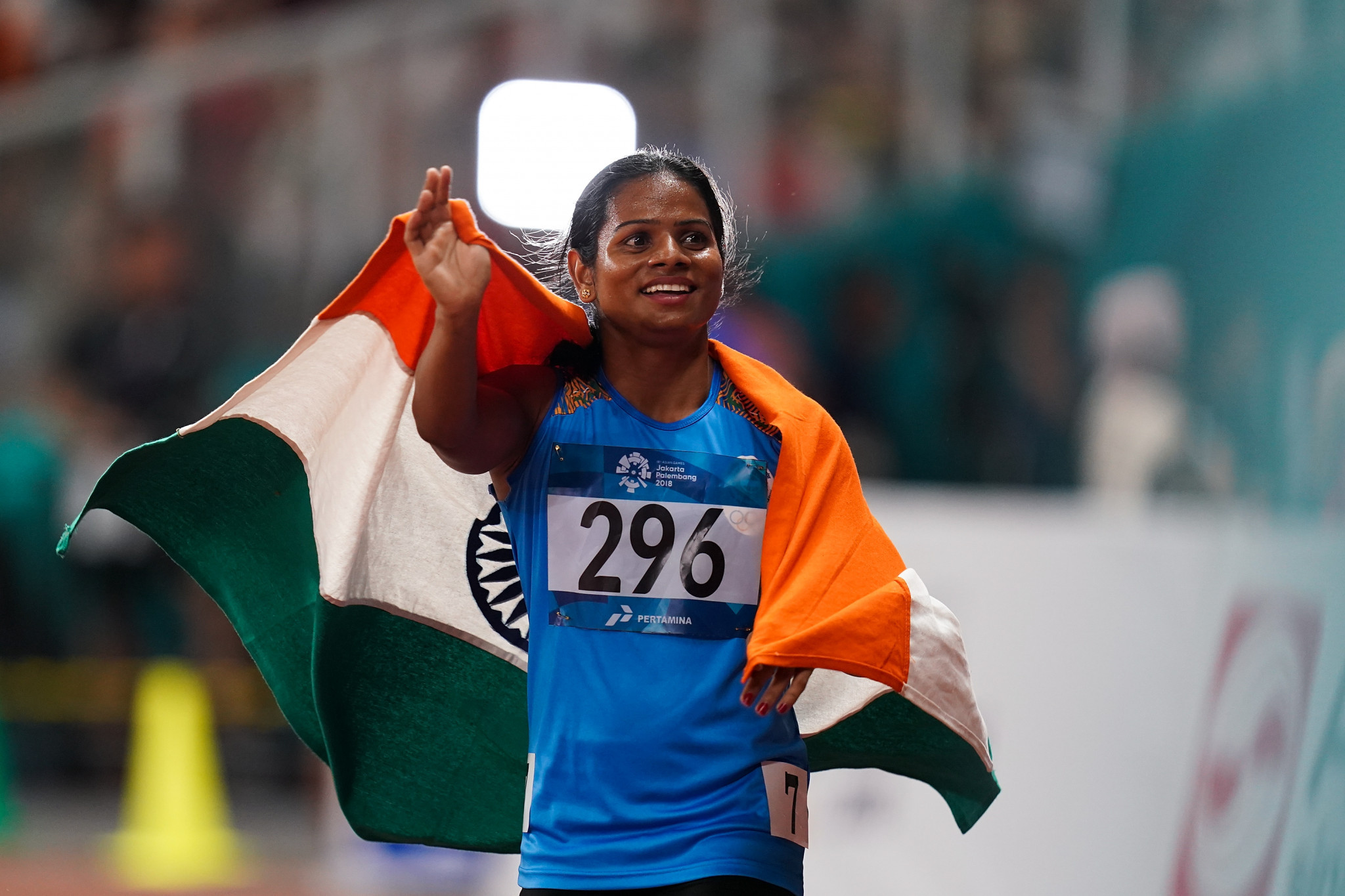 Dutee Chand was among the members of India's relay team set to compete ©Getty Images