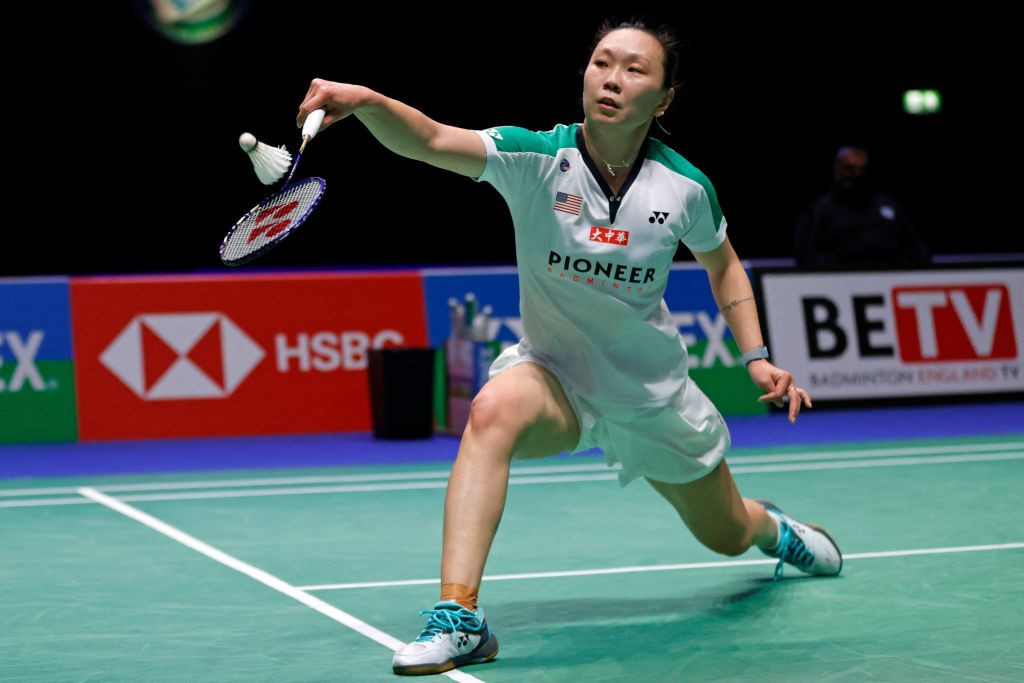 Beiwen Zhang of the United States is on course to reach the women's singles final ©Getty Images