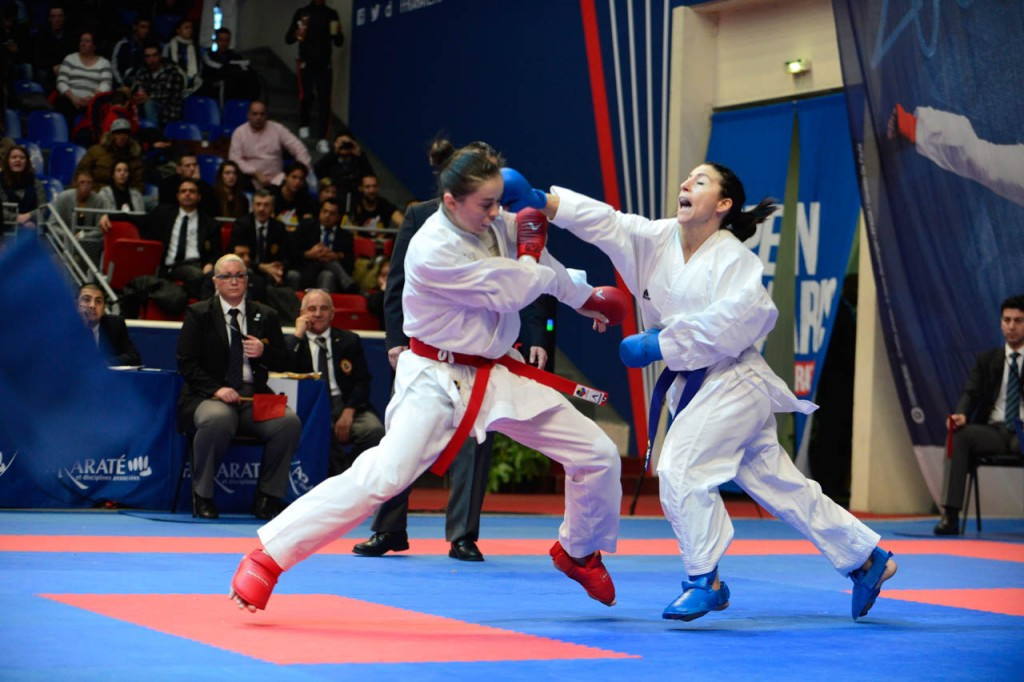 Day two began with action in the women's kumite divisions ©Xavier Servolle/WKF