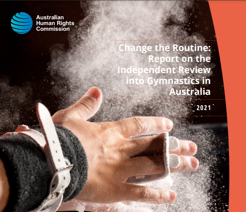 A report has highlighted the toxic culture in Australian gymnastics ©Australian Human Rights Commission