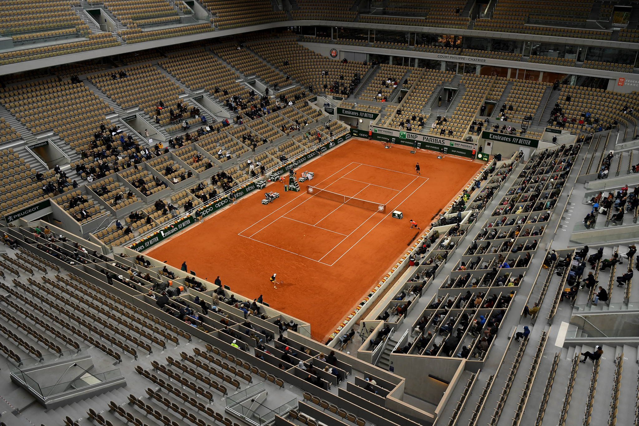 French Sports Minister Jean-Michel Blanquer has announced that the fan capacity at this year's French Open will be limited to 35 per cent for the first 10 days ©Getty Images