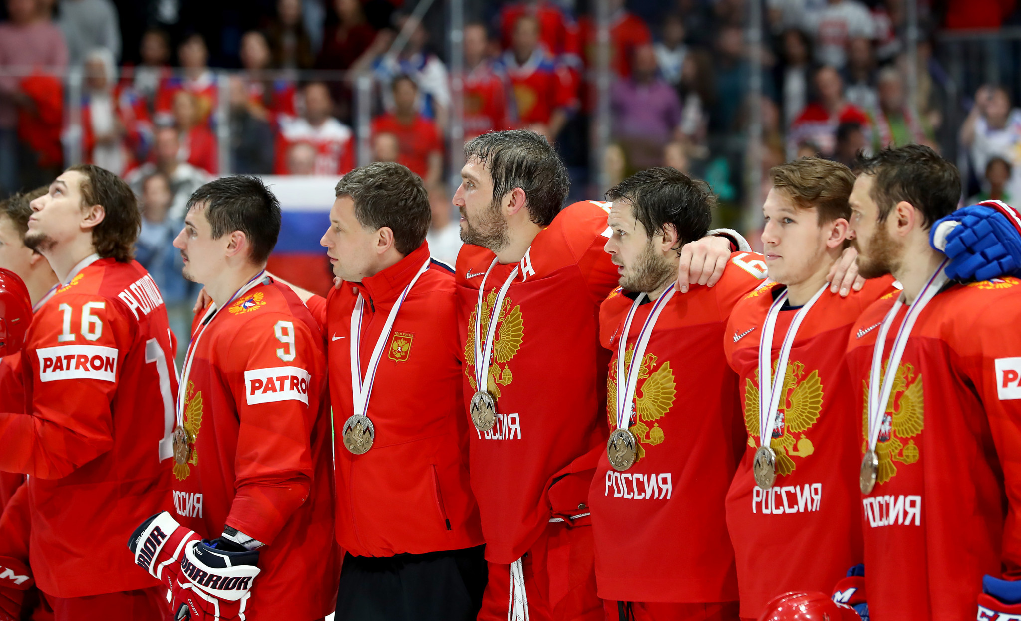 The name Russia and Russian symbols are prohibited on kit for the World Championships and Winter Olympics ©Getty Images