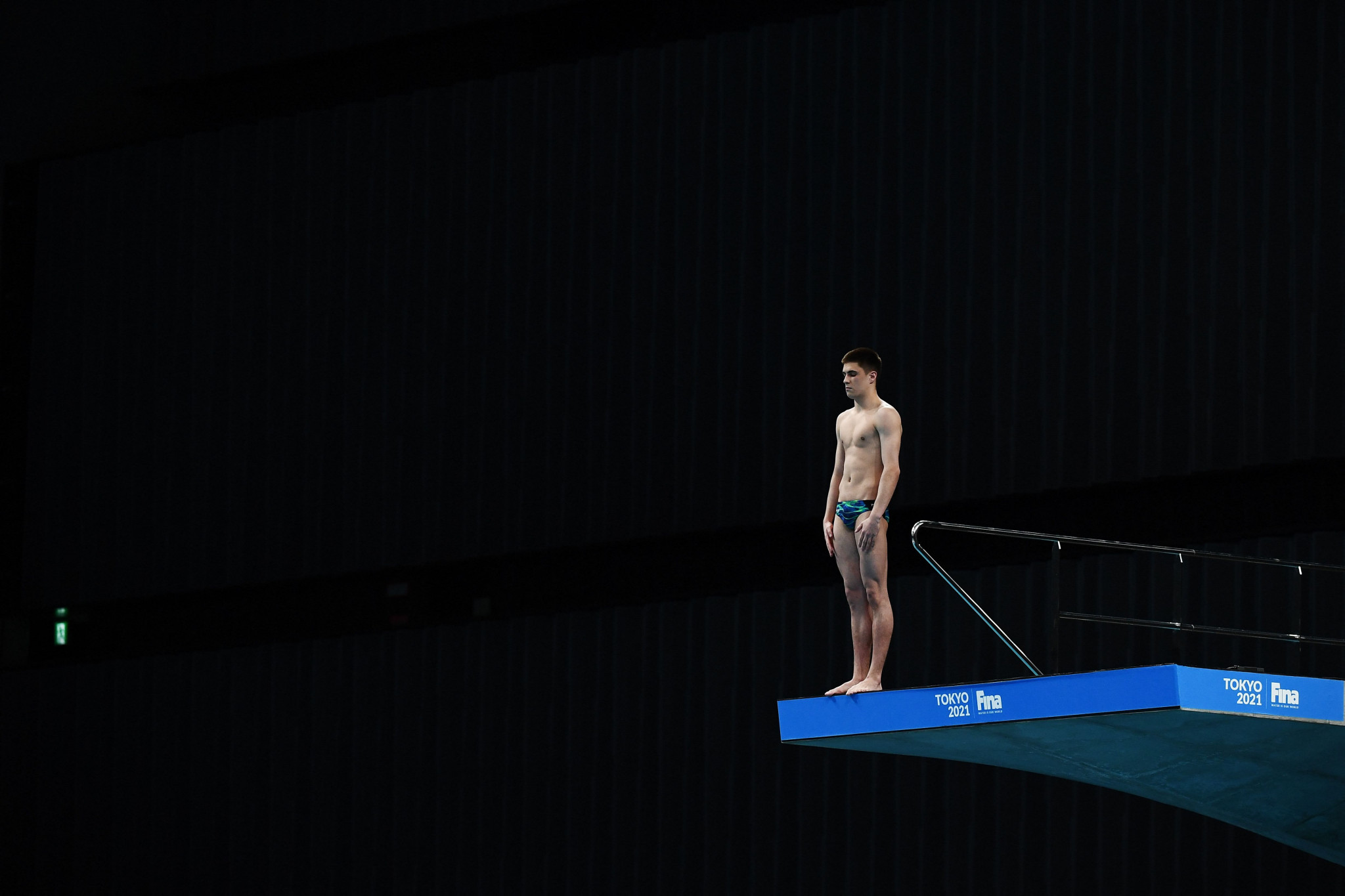 Ruslan Ternovoi led the men's 10m platform semi-final ©Getty Images