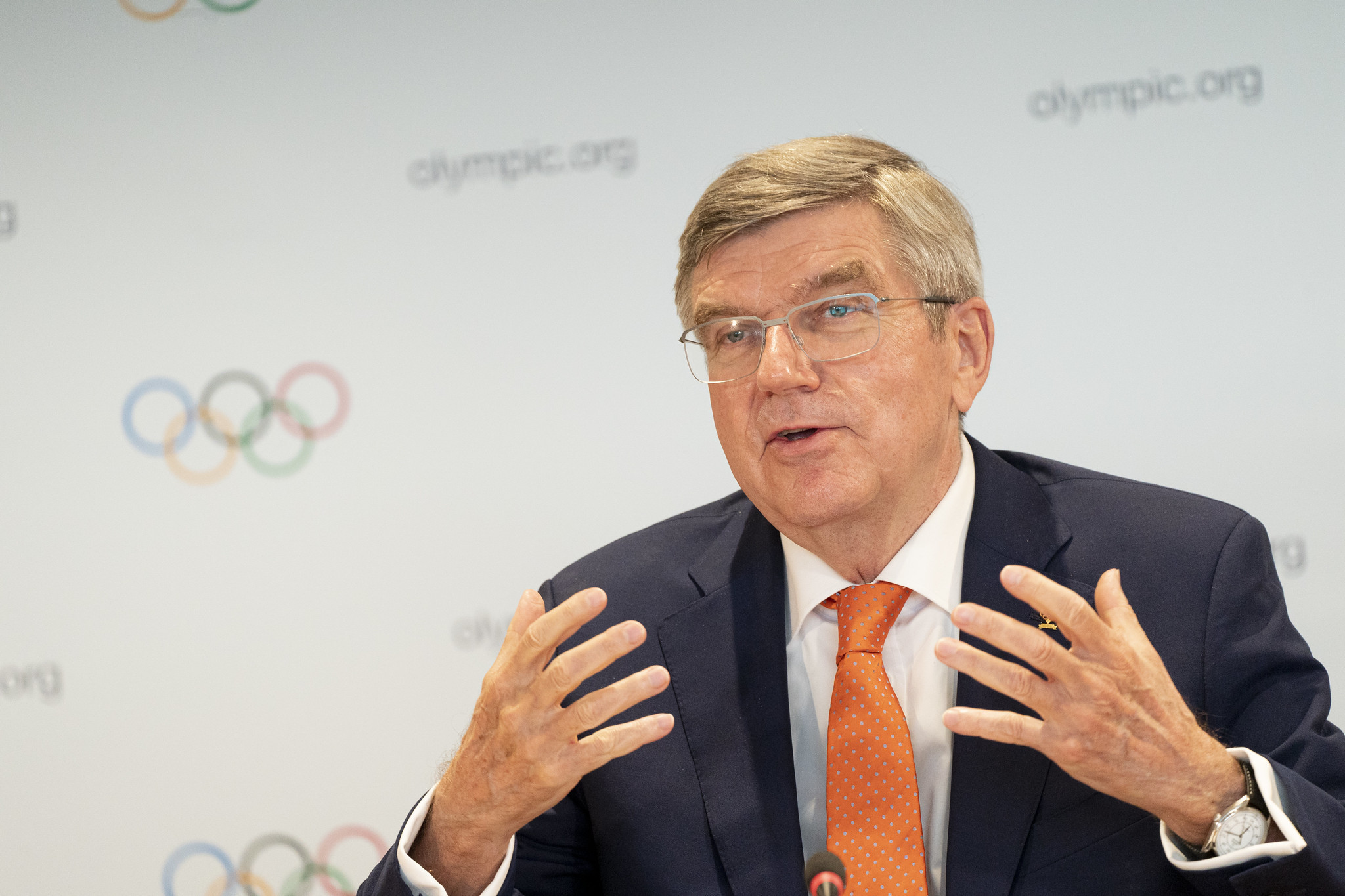 IOC President Thomas Bach pleaded for understanding from athletes affected by changes to qualification for Tokyo 2020 ©IOC